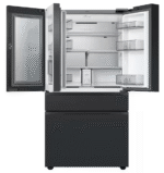 Bespoke 23 cu. ft. Counter Depth 4-Door French Door Smart Refrigerator in Charcoal Glass/Matte Black with Family Hub - Image 2