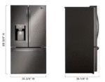 LG 28 cu. ft. 3 Door French Door Refrigerator  Craft Ice  Black Stainless Steel (Whiskey ICE) - Image 2
