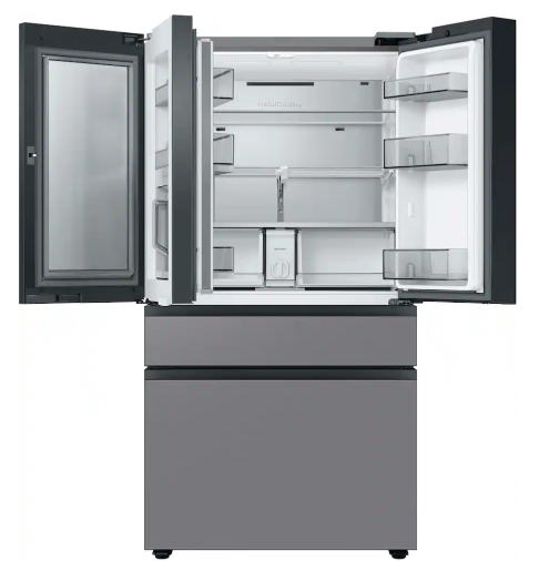 acb09e67f95501f6a5227f5c58795b49 Samsung - BESPOKE 29 cu. ft. 4-Door French Door Smart Refrigerator with Beverage Center - Stainless Steel - Image 3