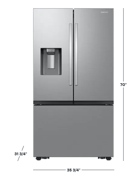 cc12fa89b60e116991ab54aa7a4f270c Samsung 26 cu. ft.  Counter Depth 3-Door French Door Refrigerator Four Types of Ice - Image 4