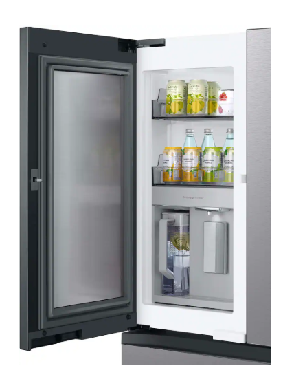 db4393d77cf4890c15e672f8eeae0bc4 Samsung - BESPOKE 29 cu. ft. 4-Door French Door Smart Refrigerator with Beverage Center - Stainless Steel - Image 5